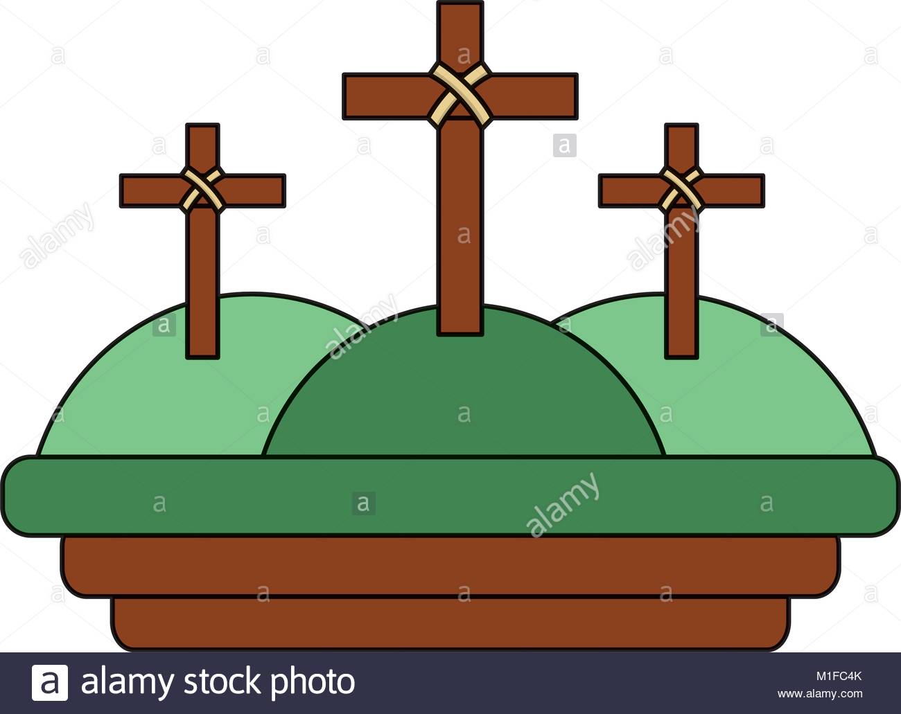 1300x1031 Calvary Stock Vector Images