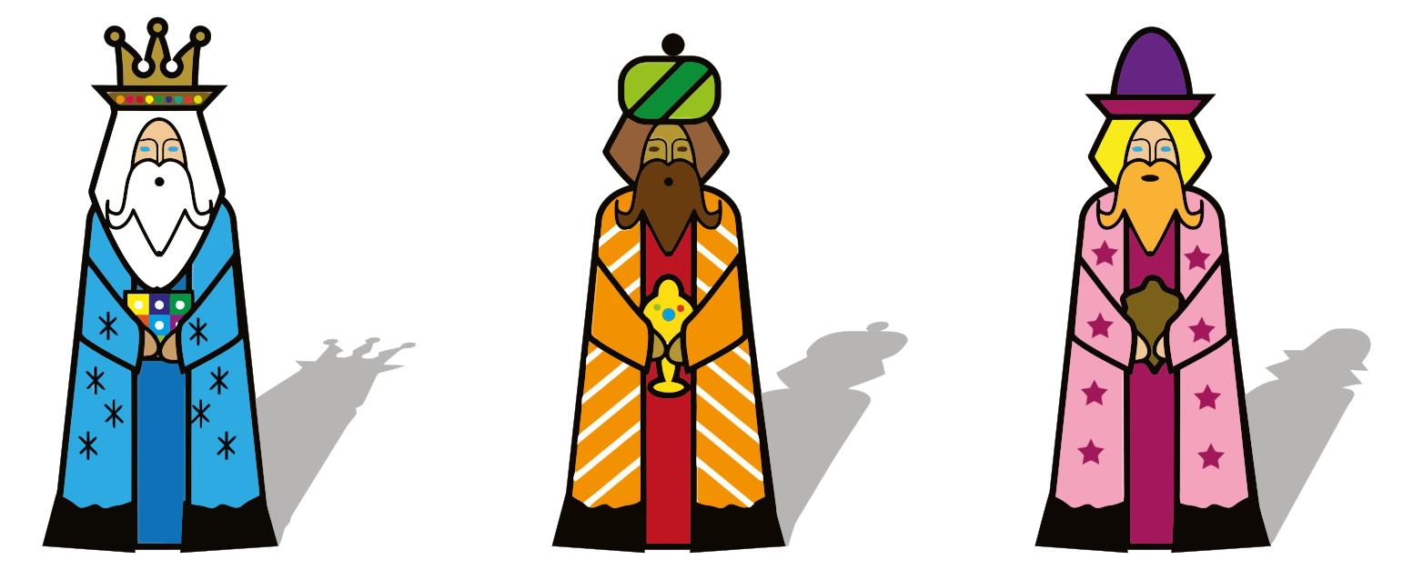 1553x627 Three Kings Clipart