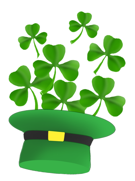 472x631 Clover Clipart Leprechaun Hat
