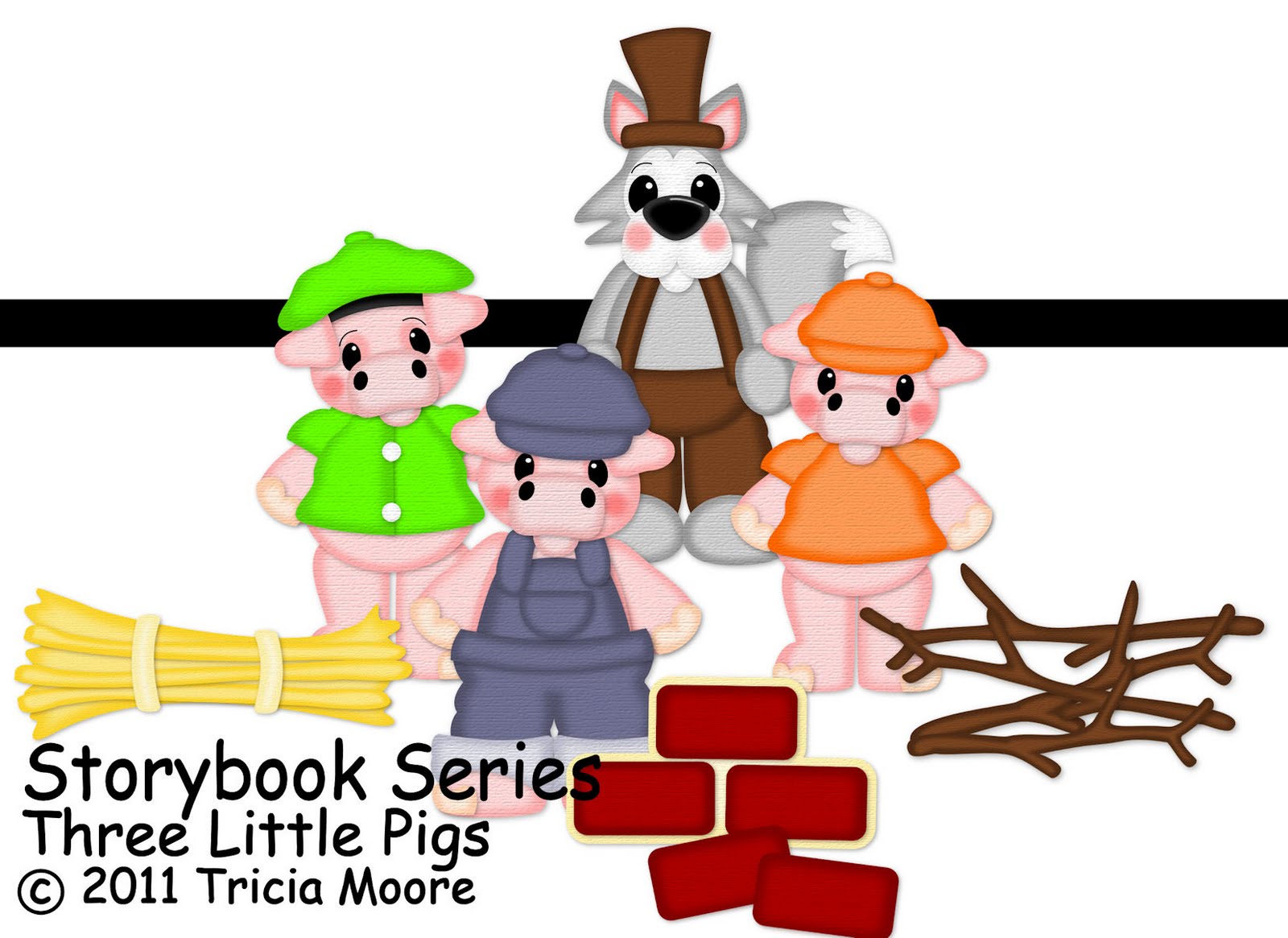 1600x1165 Storybook Series Three Little Pigs Collection