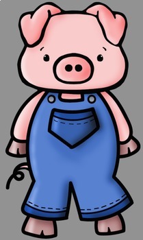 209x350 Three Little Pigs Clip Art By Whimsy Workshop Teaching Tpt