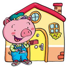 236x236 Three Little Pigs Clipart Classic Theme, Embroidery And Third