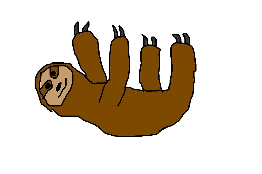 1000x667 Goofy Sloth By Ferg Berg Redbubble