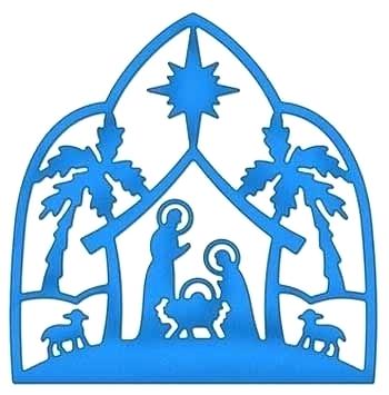 350x355 Nativity Scene Silhouette Clip Art Nativity Silhouette Free