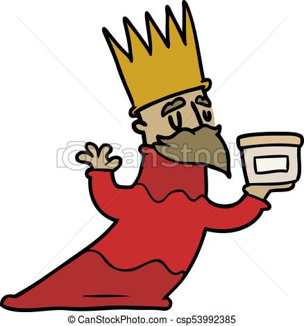 438x470 One Of Three Wise Men Cartoon Vector