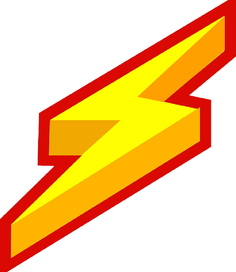 800x924 Yellow Bolt Lightning Clip Art