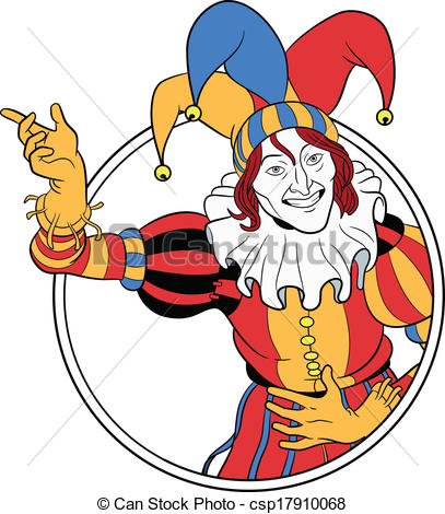407x470 Jester Clipart