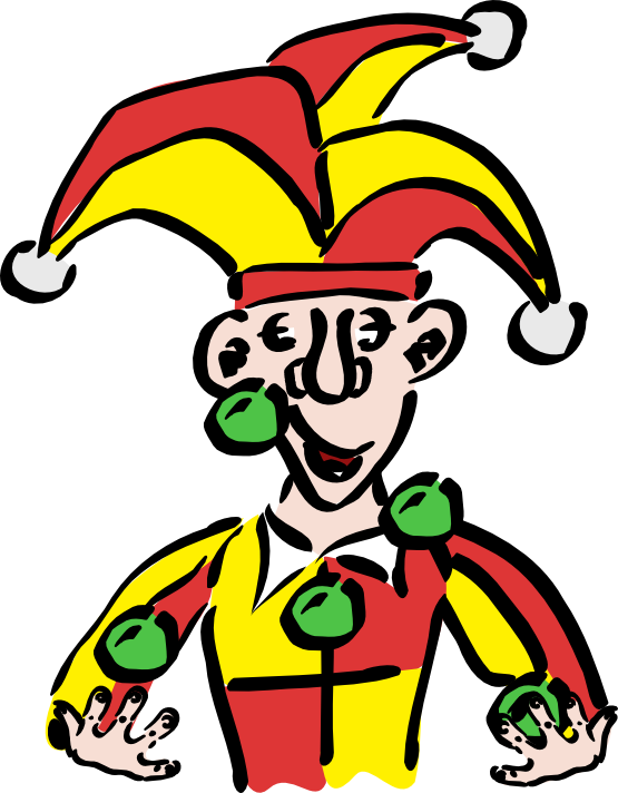 555x712 Jester Clipart