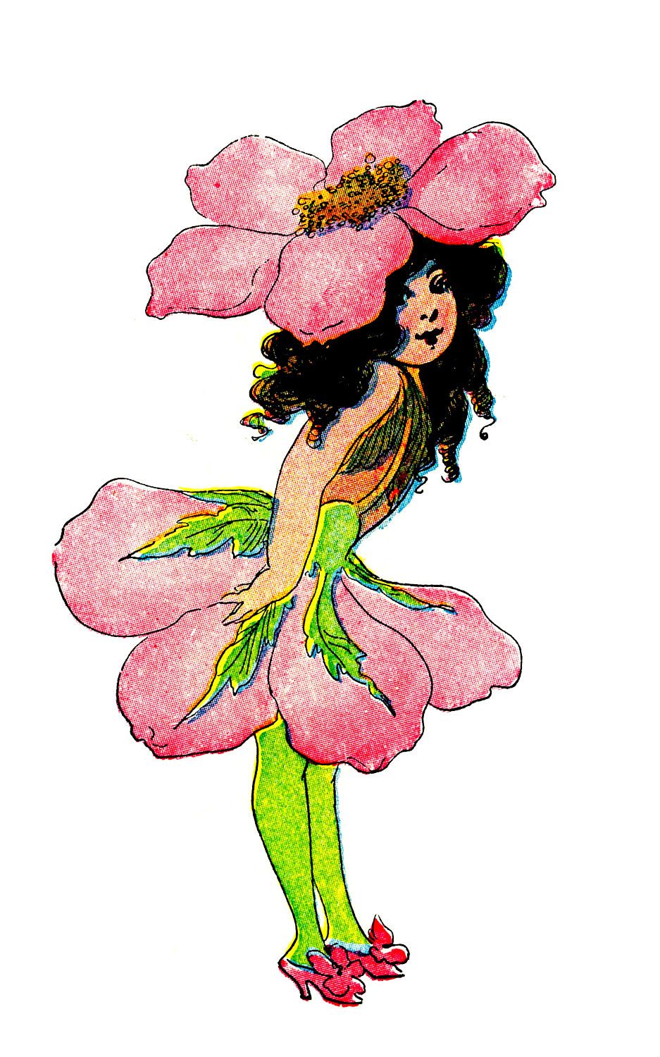 937x1500 Security Free Pictures Of Fairies Vintage Clip Art 3 Flower