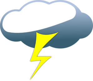 298x261 Lightning Cloud Clip Art