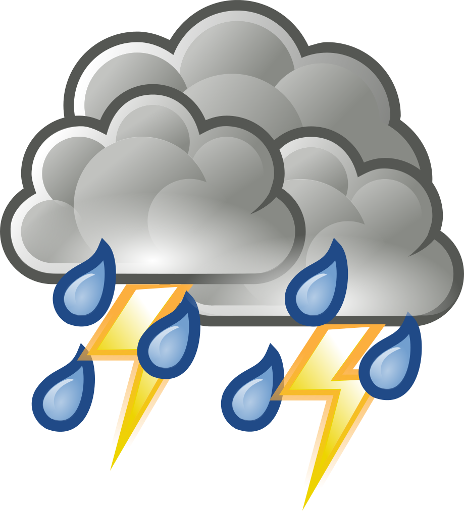 919x1023 Thunderstorms Clipart