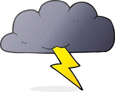 464x371 Simple Thunder Cloud Clipart