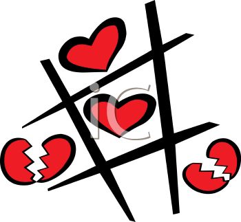 350x323 Tic Tac Toe Game With Hearts