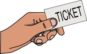 298x186 Hand Holding Ticket Clip Art