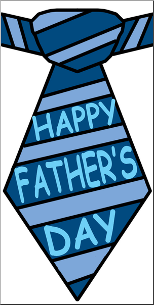 304x604 Clip Art Happy Father's Day Tie Color I Abcteach