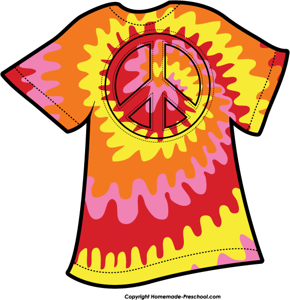 579x598 Tie Dye Shirt Clip Art N2 Free Image