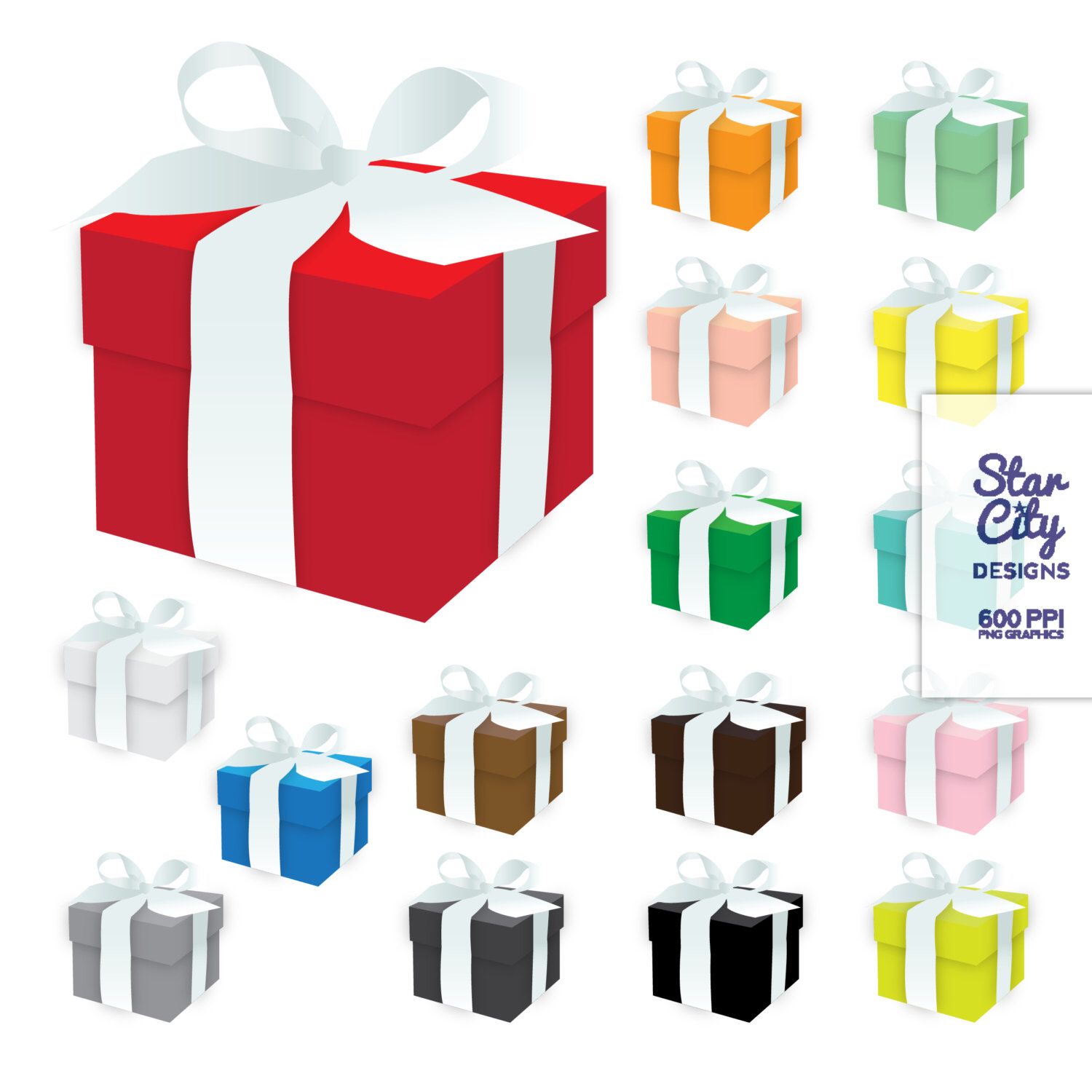 1500x1500 Gift Box Clip Art, Box Clipart, Present Clipart, Gift Clipart