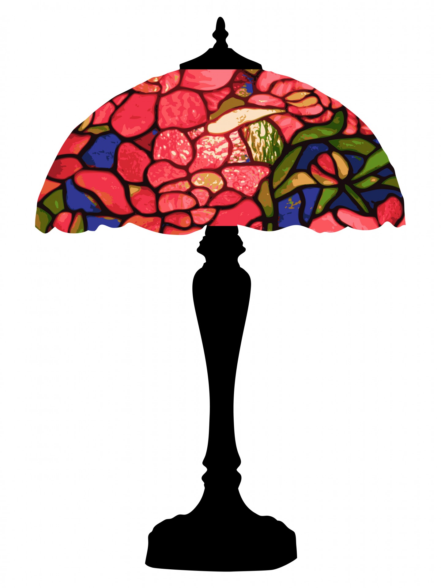 1440x1920 Tiffany Lamp Colorful Clipart Free Stock Photo