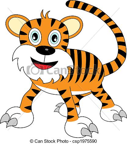 416x470 Cartoon Tiger Vector Clipart Eps Images. 8,266 Cartoon Tiger Clip