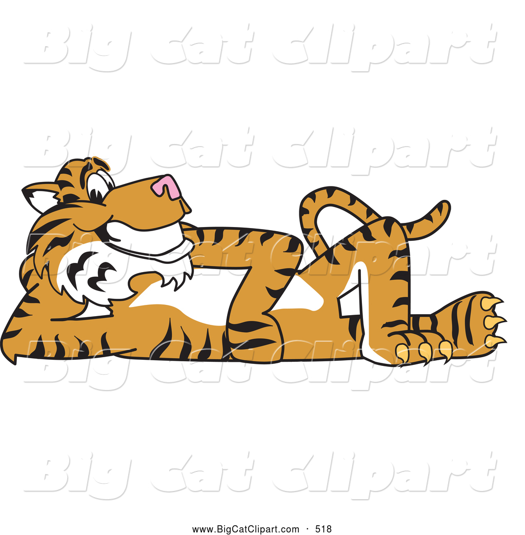 1024x1044 Big Cat Cartoon Vector Clipart Of A Cute Tiger Character School