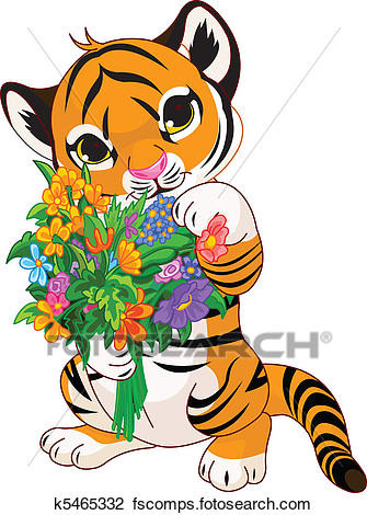 335x470 Cubs W Clip Art Vector Cartoon Clip Art Illustration A Cute Tiger