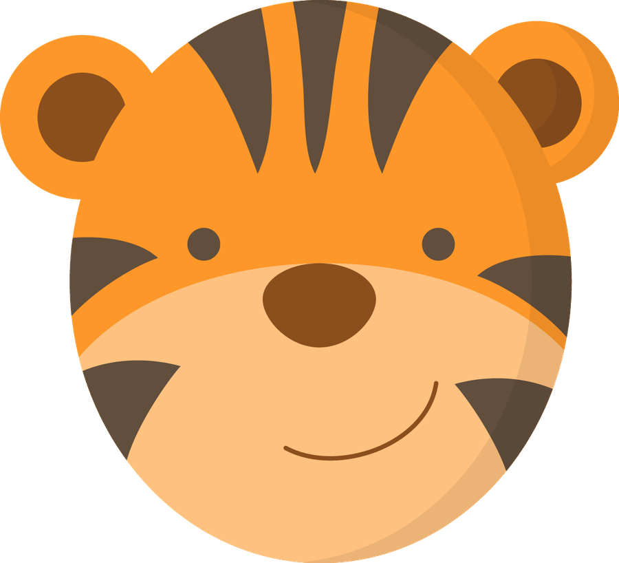 900x818 Tiger Face Clip Art