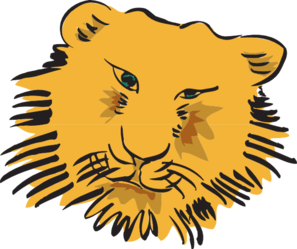 297x249 Tiger Face Art Clip Art