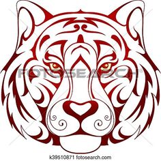 236x236 Tiger Head Tattoo Clipart Tiger Head Tattoo And Clip Art