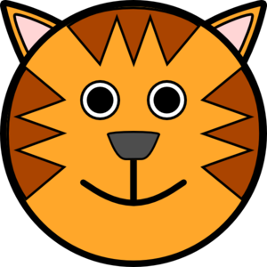 300x300 Circle Tiger Head Clip Art