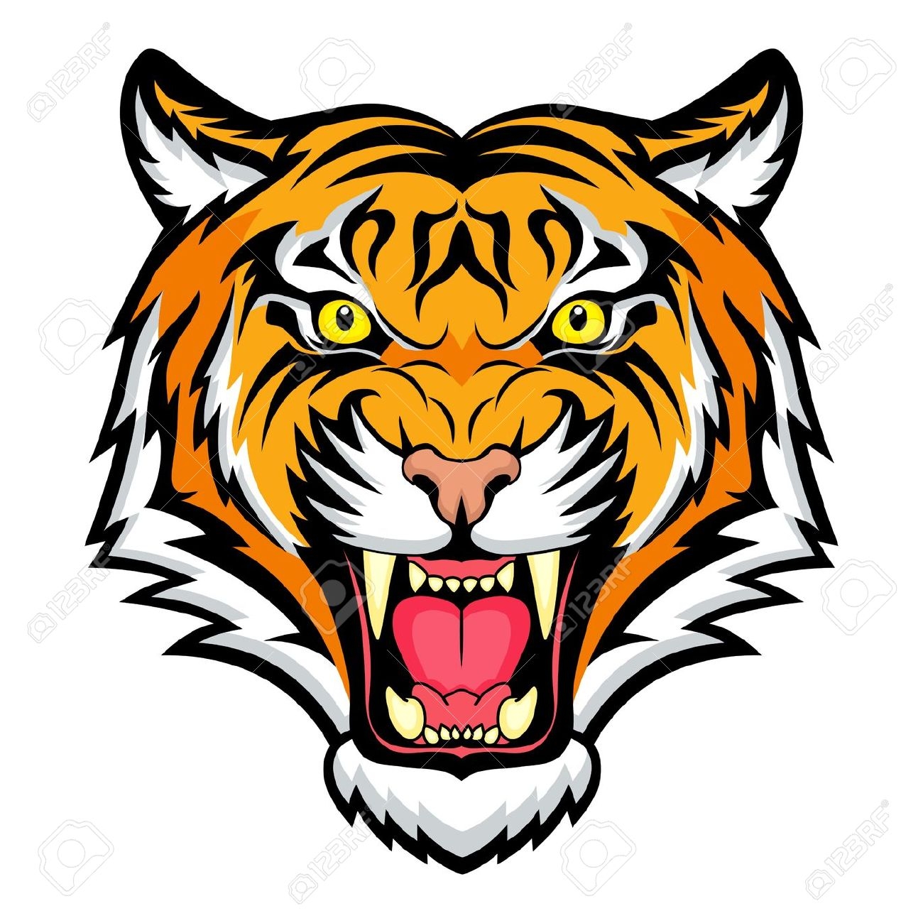 Tiger Head Clipart at GetDrawings | Free download