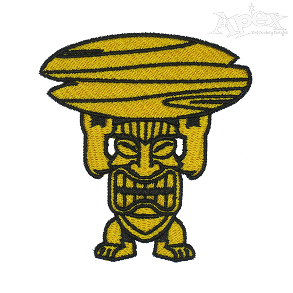 600x600 Surfboard Clipart Tiki