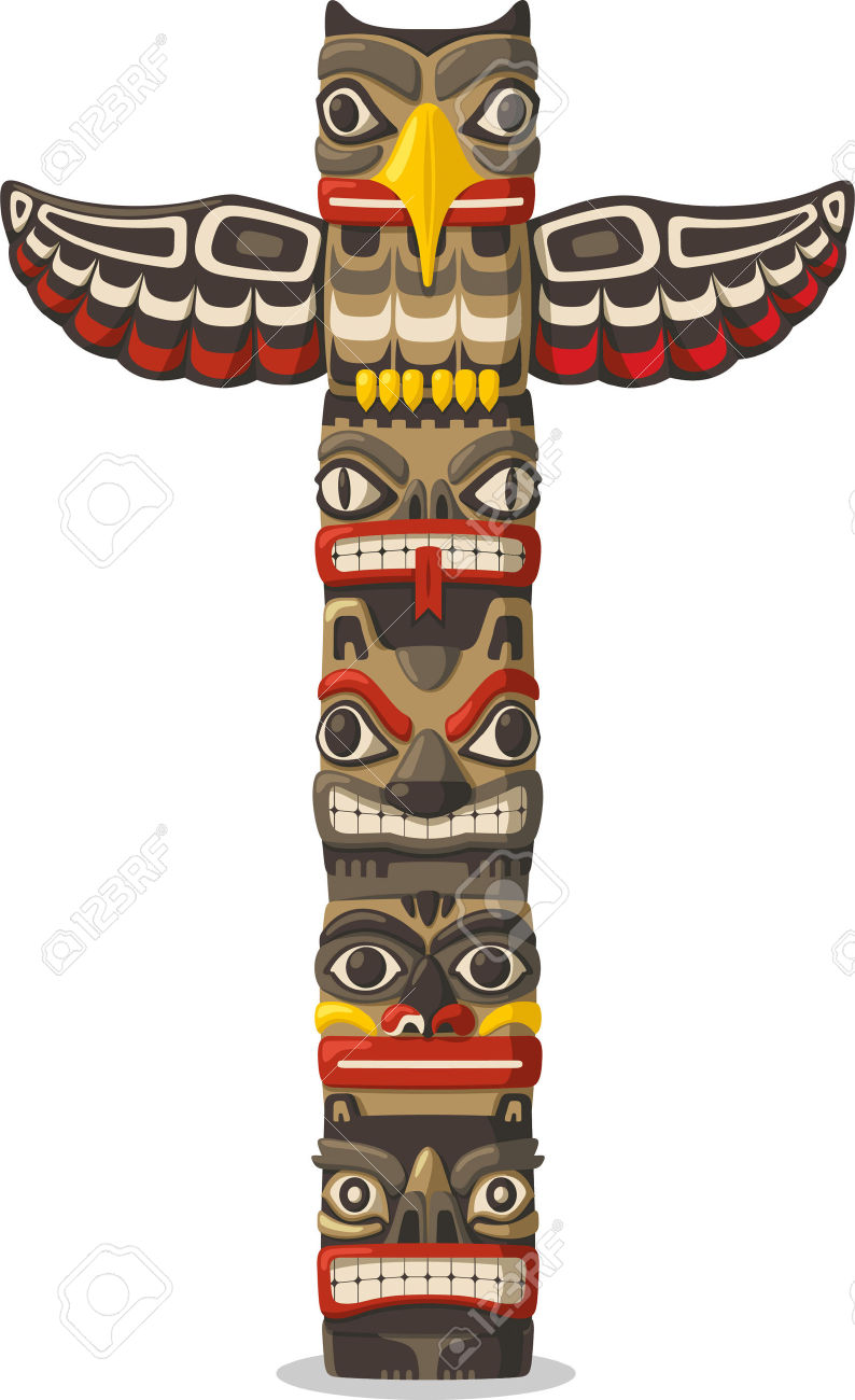 794x1300 Totem Pole Clipart Cartoon