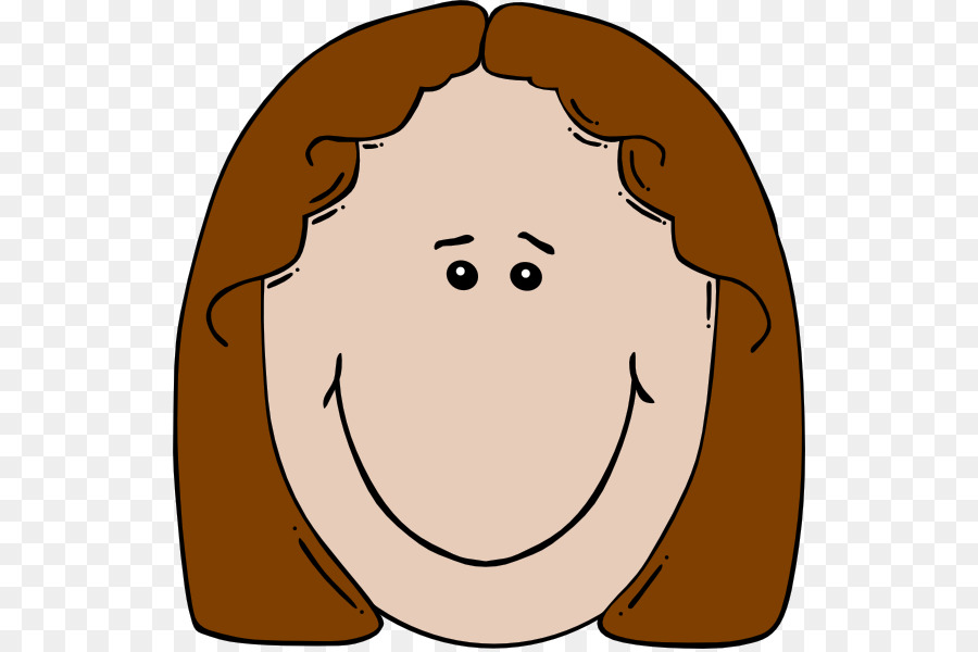 900x600 Cartoon Smiley Girl Clip Art