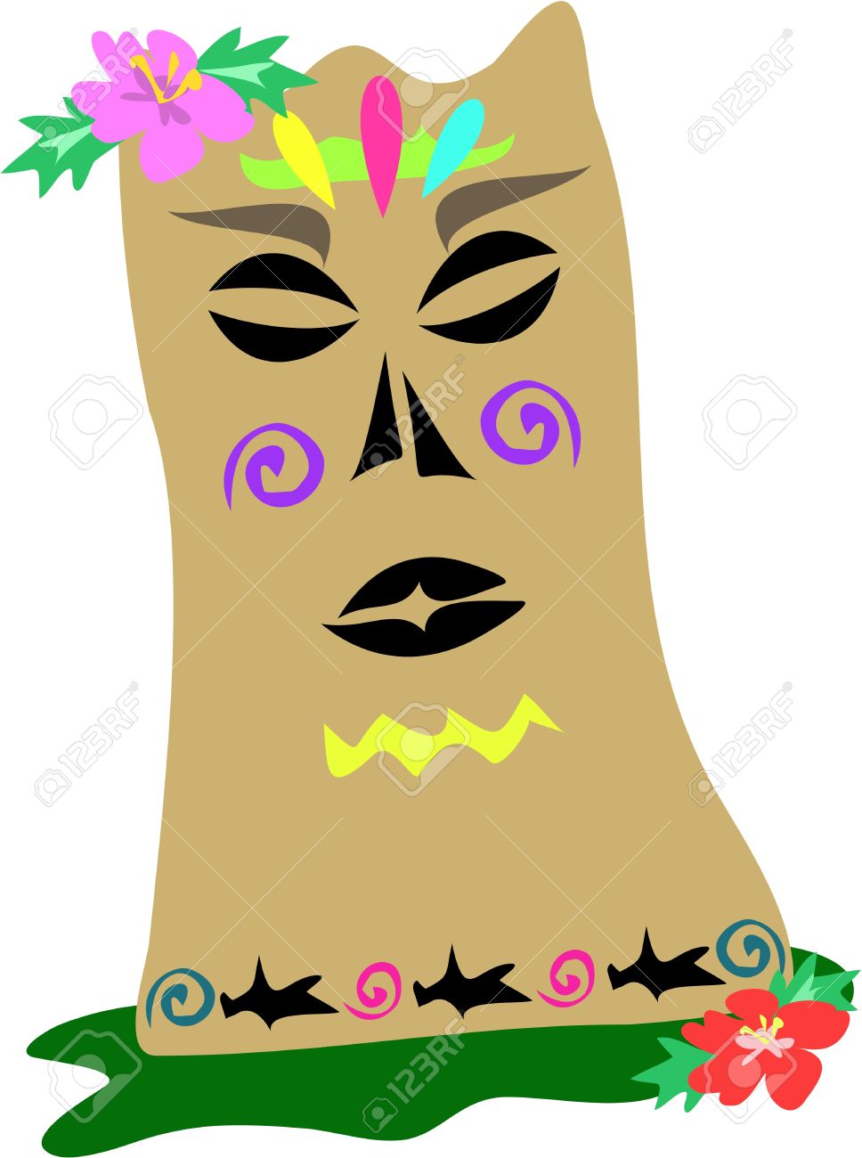 968x1300 Polynesia Clipart Tiki Statue