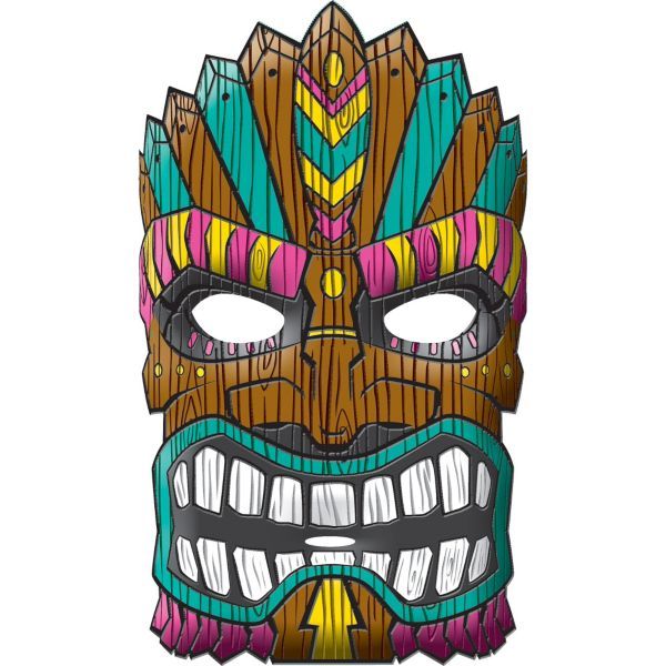 600x600 Tiki Mask Art