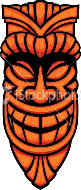 163x380 Tiki Mask Clipart
