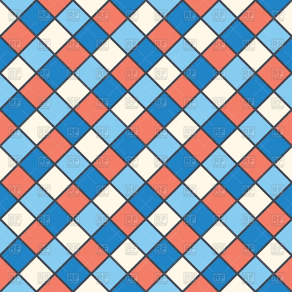 1200x1200 Colorful Background With Rhombus Royalty Free Vector Clip Art