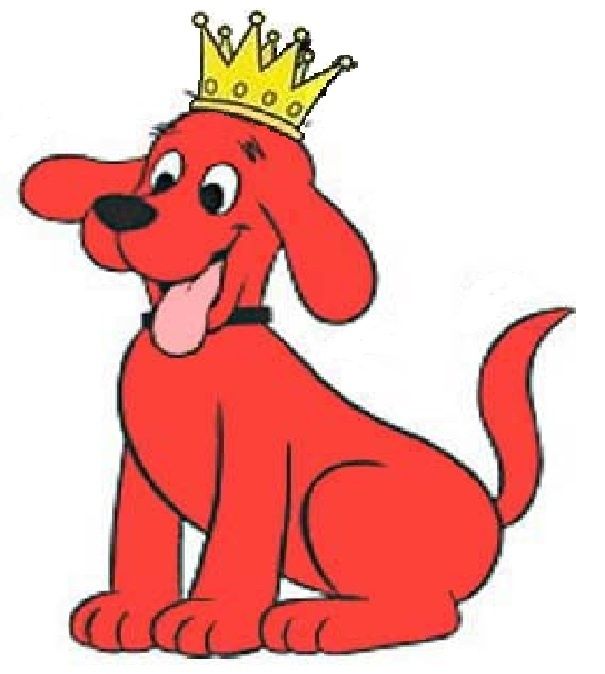 605x674 Clifford Story Time Clipart