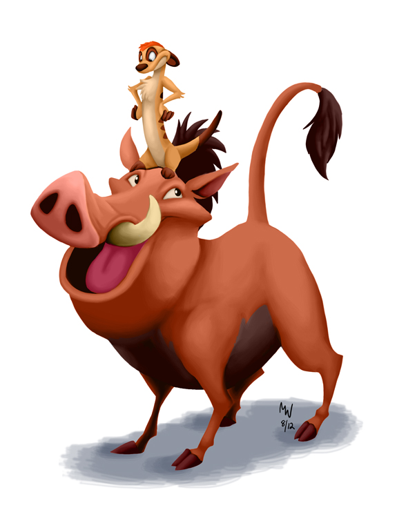 575x739 Timon And Pumbaa