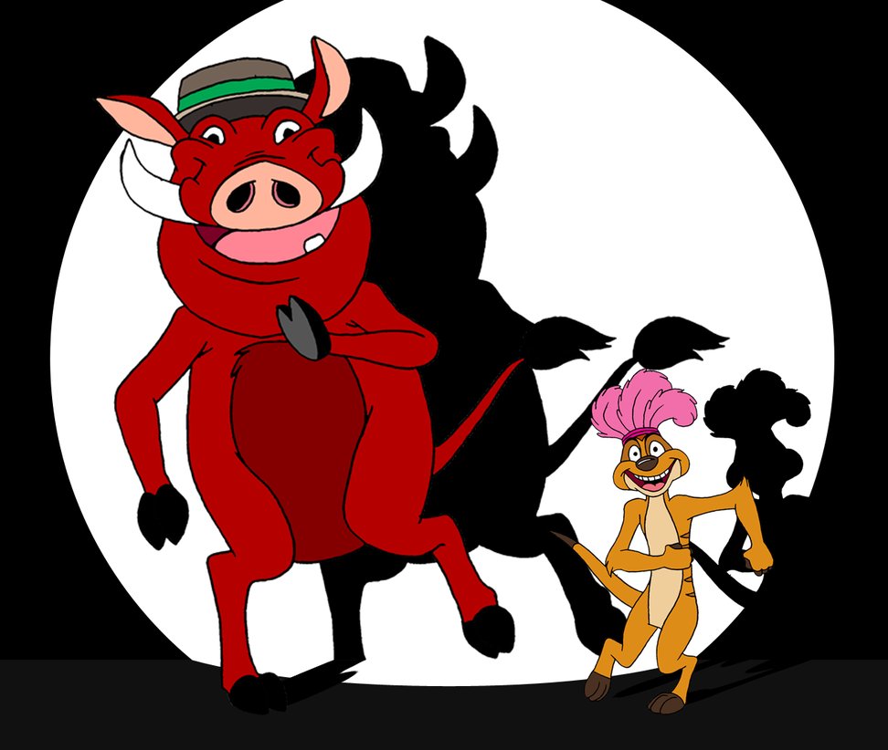 972x822 Timon And Pumbaa Charleston Gif By Retrouniverseart