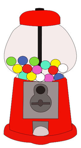 264x480 Gumball Machine Clipart