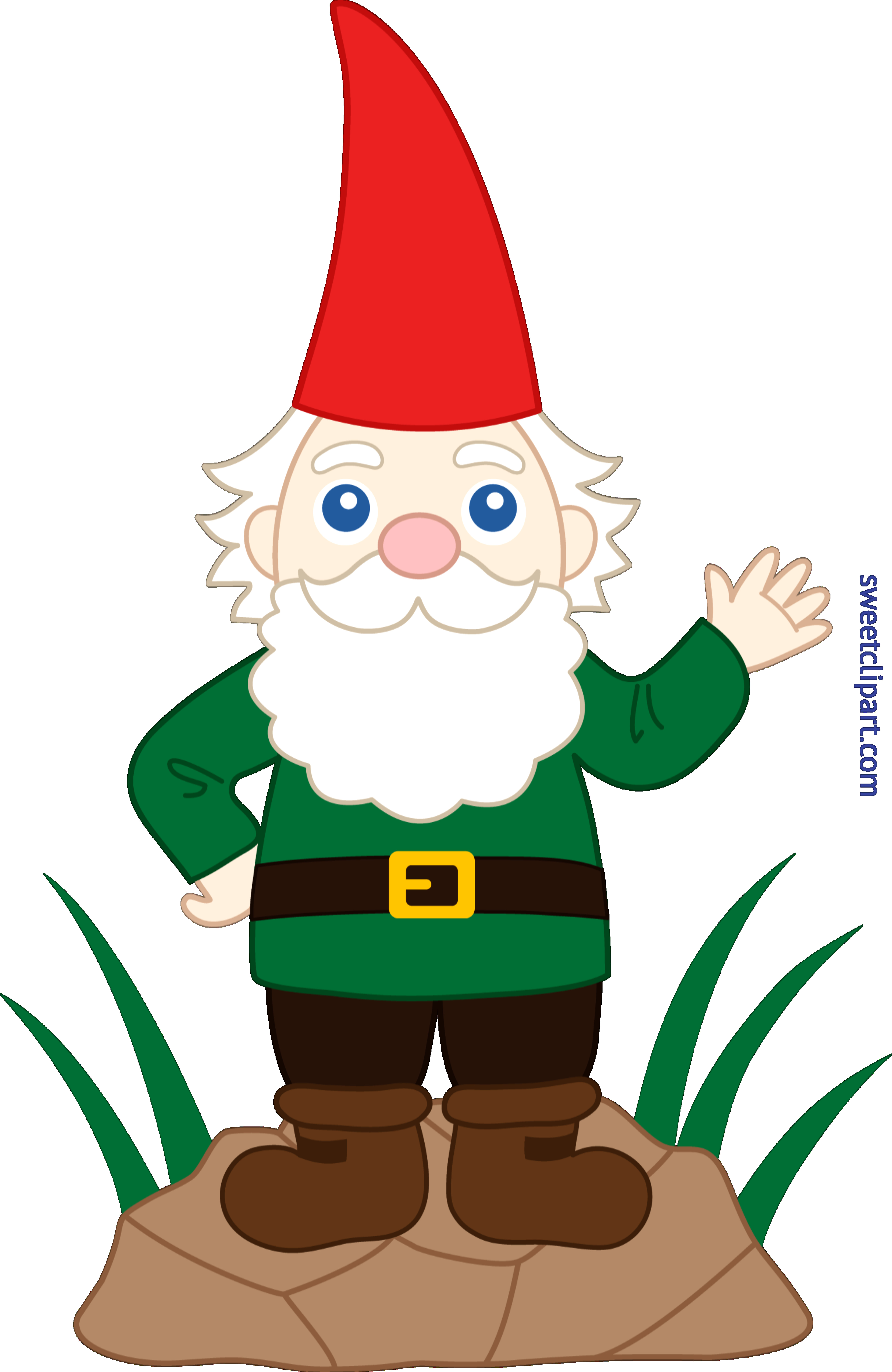 5377x8270 Cute Gnome Clipart