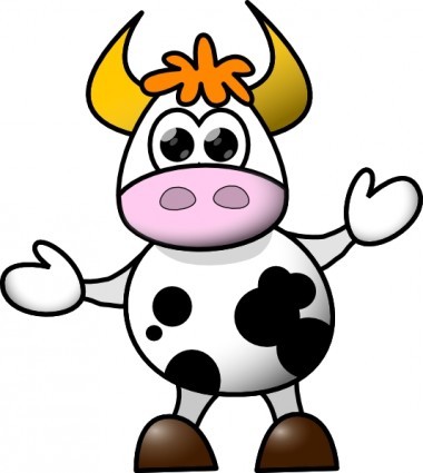 380x425 Baby Cow Clipart