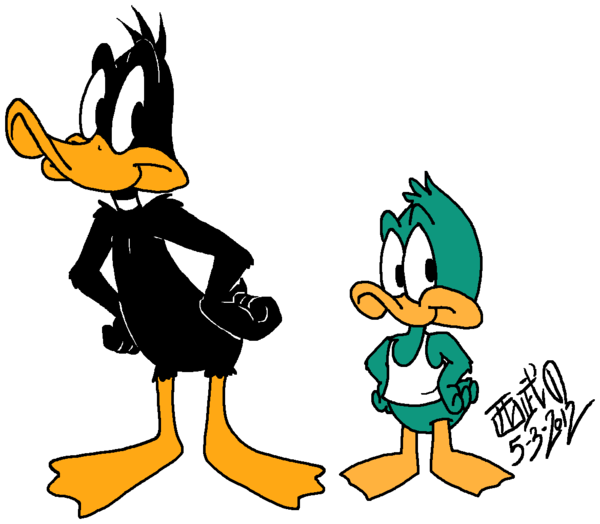 600x524 Daffy And Plucky By Tuxedomoroboshi