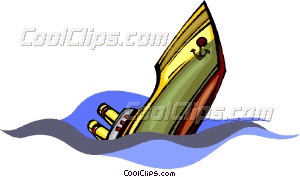 300x177 Sinking Ship Vector Clip Art
