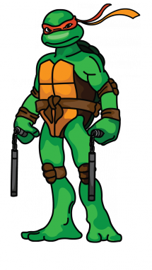 215x382 Collection Of Teenage Mutant Ninja Turtles Cartoon Drawing