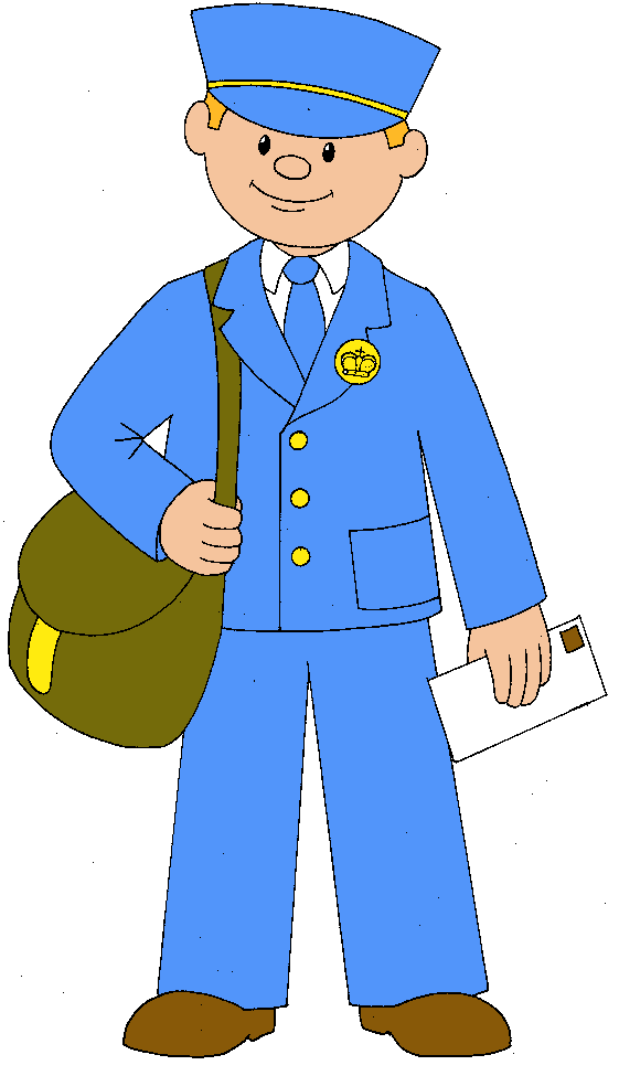 561x975 Pleasing Community Helpers Mailman Clipart Free Download Clip Art