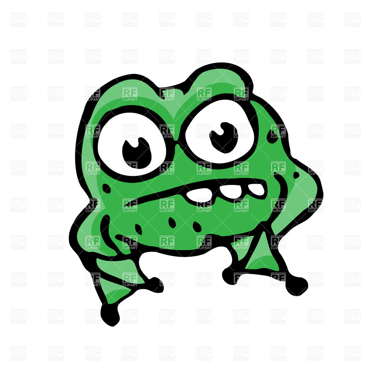 1200x1200 Cartoon Angry Frog Royalty Free Vector Clip Art Image