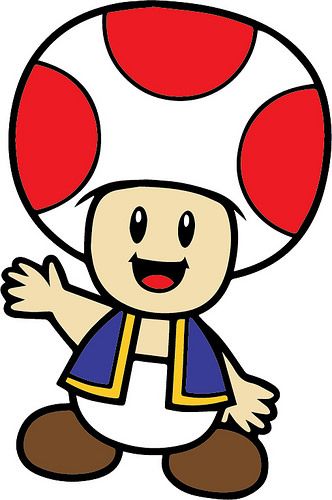 332x500 Mario Toad Clipart