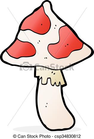 316x470 Cartoon Toadstool Vector Clip Art